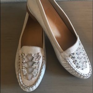 New, never worn Size 10 Silver loafer